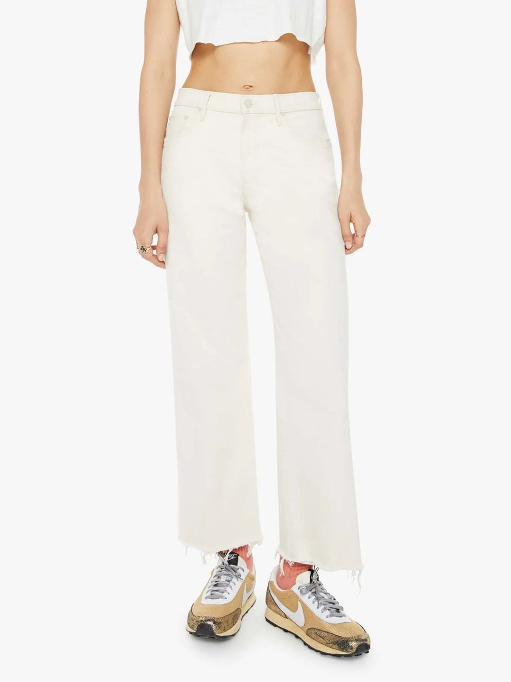 Mid Rise Maven Ankle Fray - Act Natural